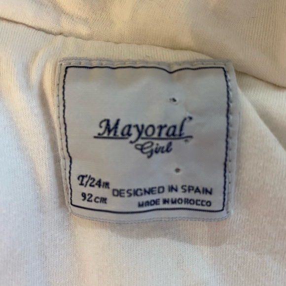 mayoral cream/tan sherpa baby vest with bunny ears 24 months - Picture 6 of 8